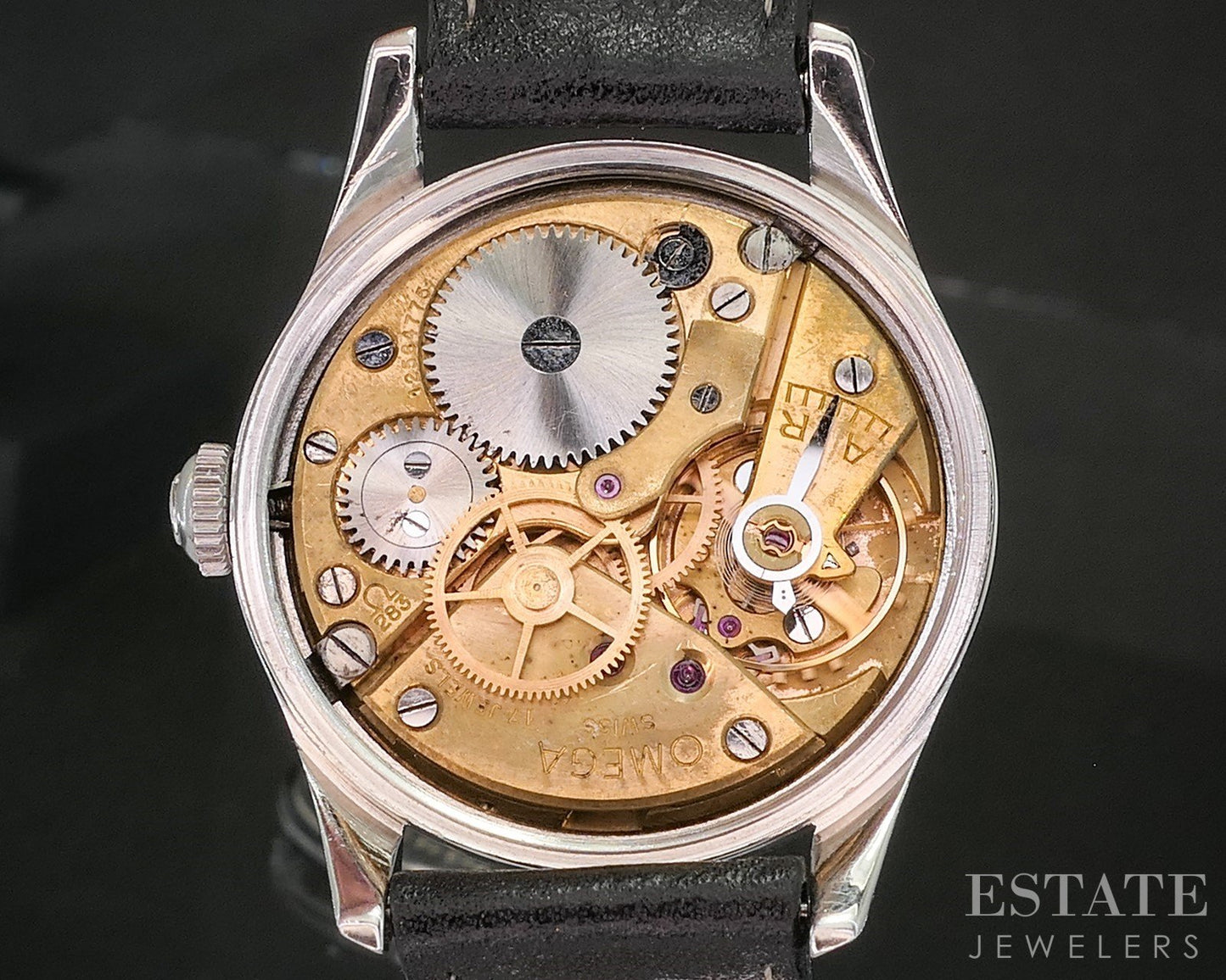 Vintage 1950 Omega Ref. 2640-2 Stainless Cal. 283 Mens Military Watch p15044