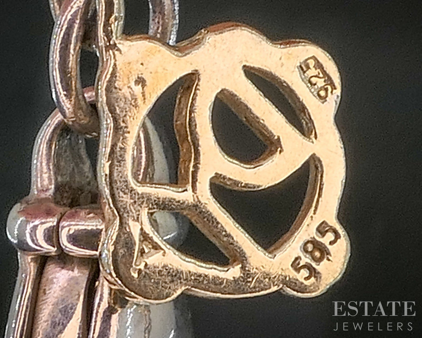 14k & Sterling David Yurman 3.5mm Rounded Box Chain Necklace 55.5g 36"L p15374