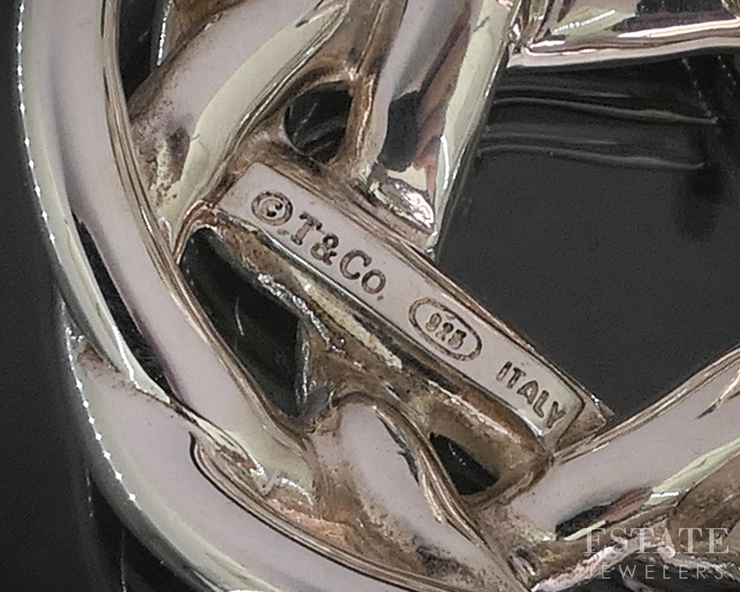 Sterling Silver Tiffany & Co. Celtic Love Knot Pendant 9.6g p15403