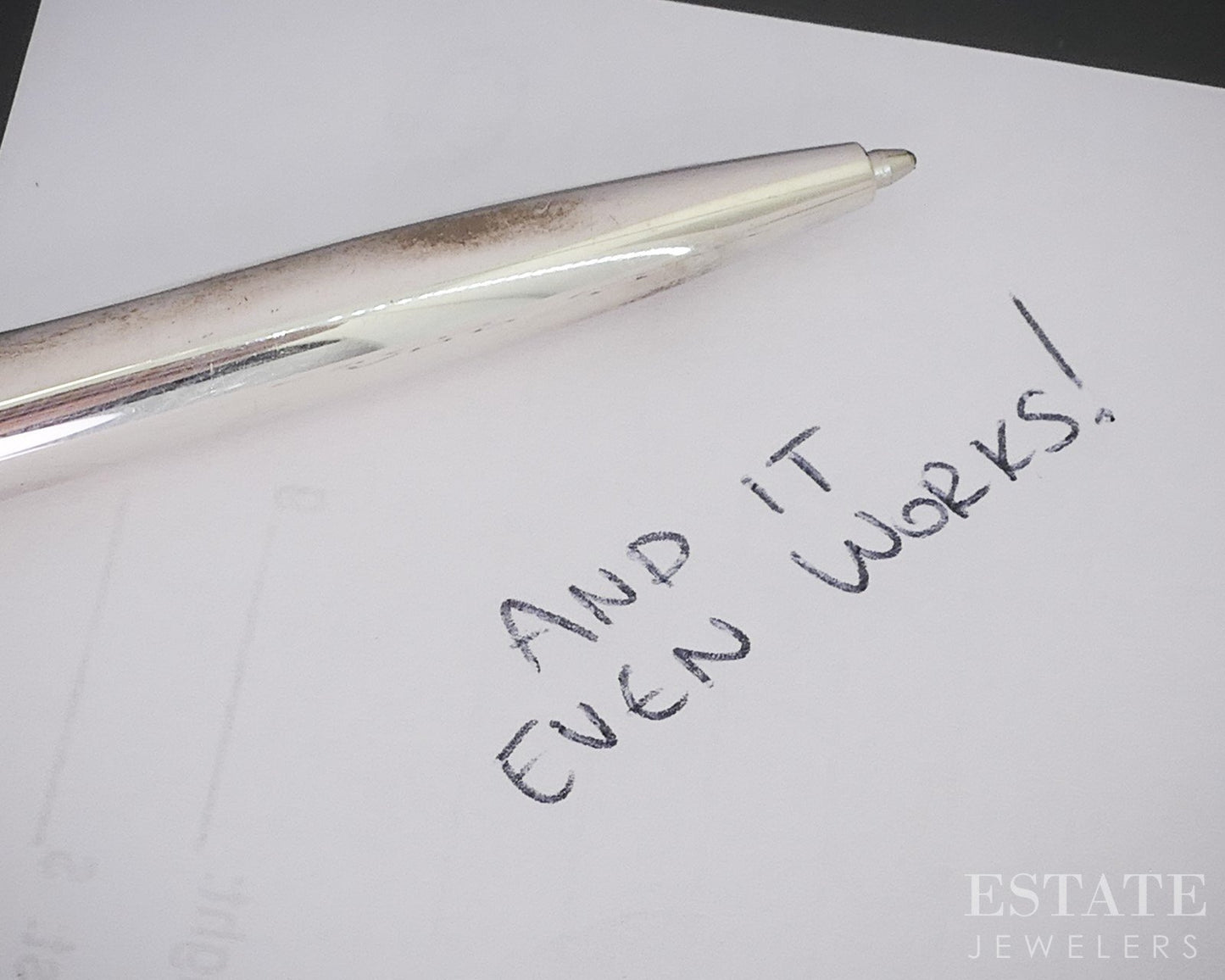 Sterling Elsa Peretti Tiffany & Co. Bean Ballpoint Pen 20g p15411