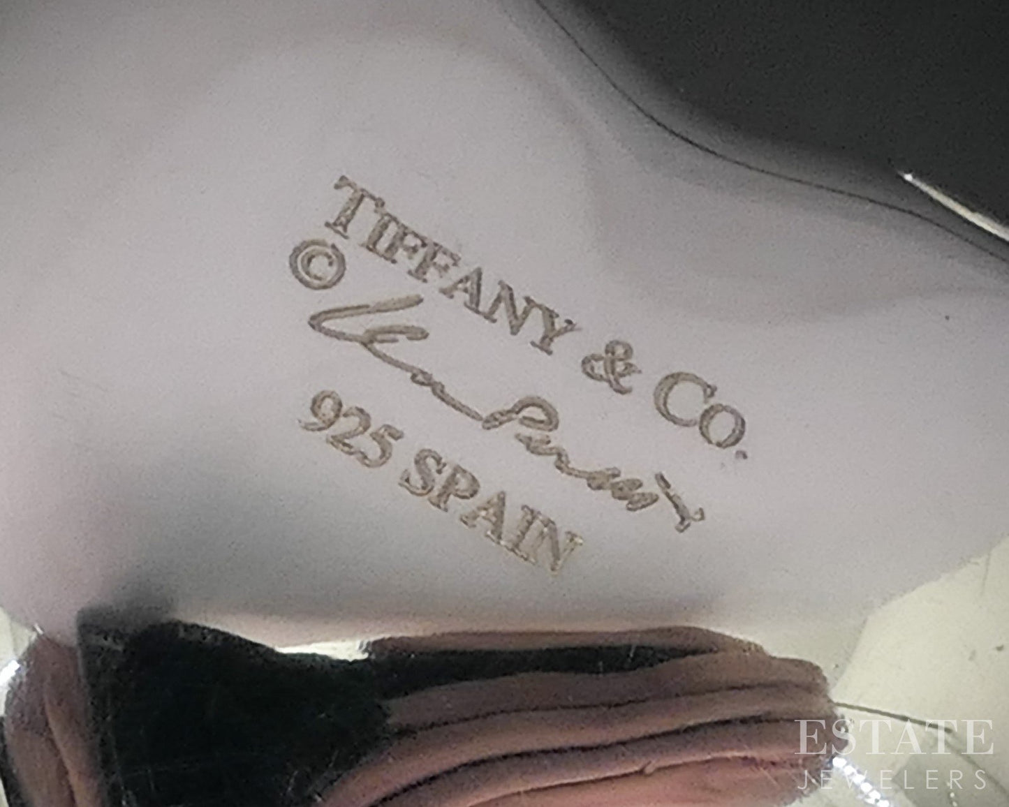 Sterling Silver Tiffany & Co. Elsa Peretti Full Heart Pendant 12.7g p15405