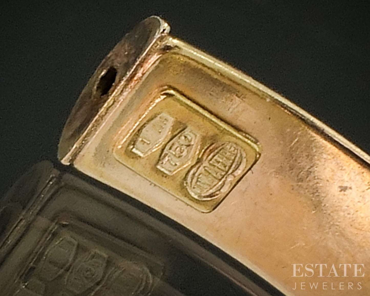 18k Yellow Gold Milgrain Leaf Ladies Earrings 4.5g p15154