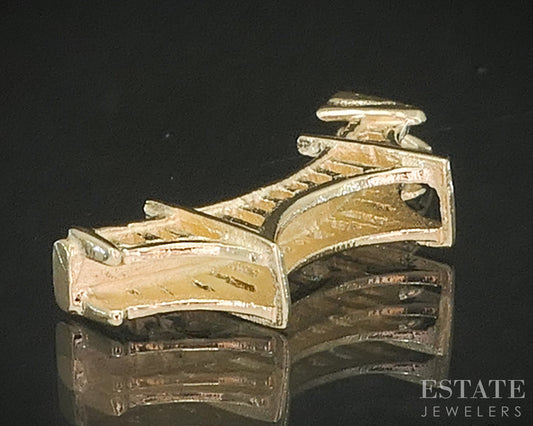 14k Yellow Gold Dimensional Golden Gate Bridge Charm Pendant 1.5g p15542