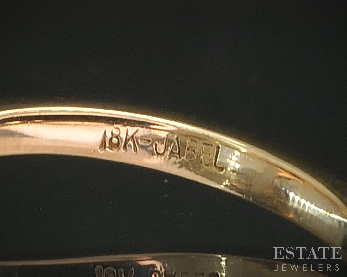 18k Yellow Gold Oval Natural .17ct Diamond Solitaire Ring 2.7g p16179b