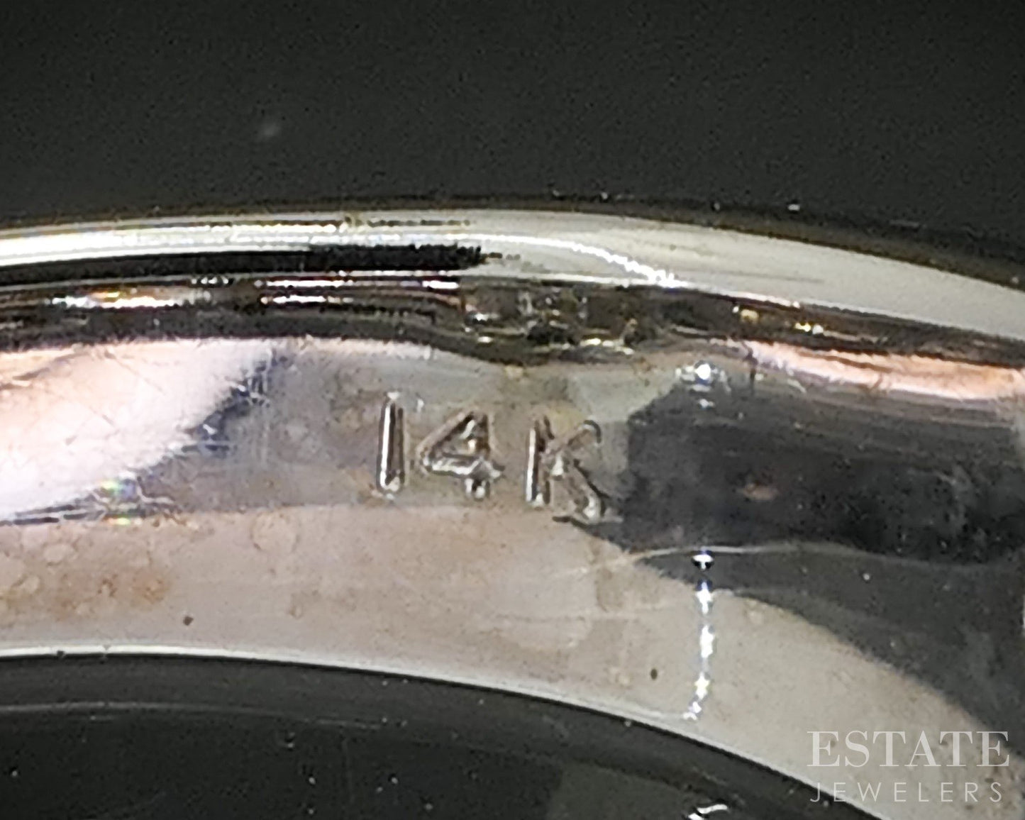 14k White Gold Round Natural 1ctw Diamond Ladies Band Ring 8.5g p16271