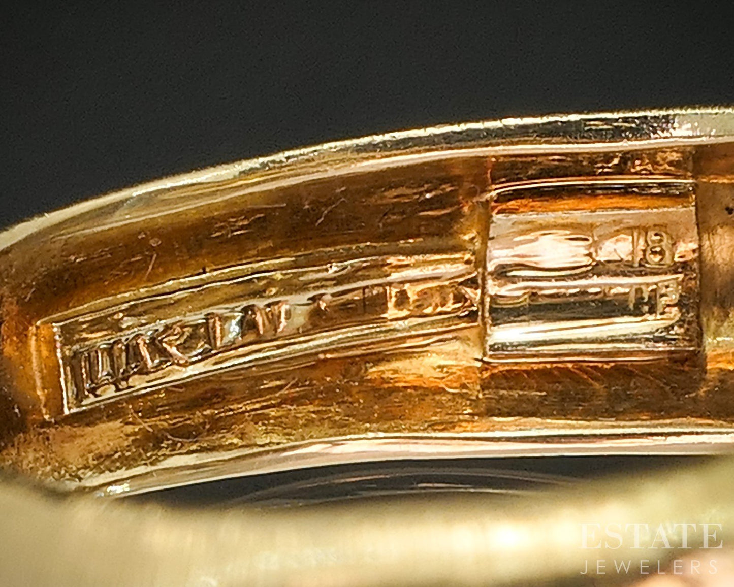 18k Yellow Gold Ilias Lalaounis Natural Ruby Eyes Panther Ring 13.3g p16224