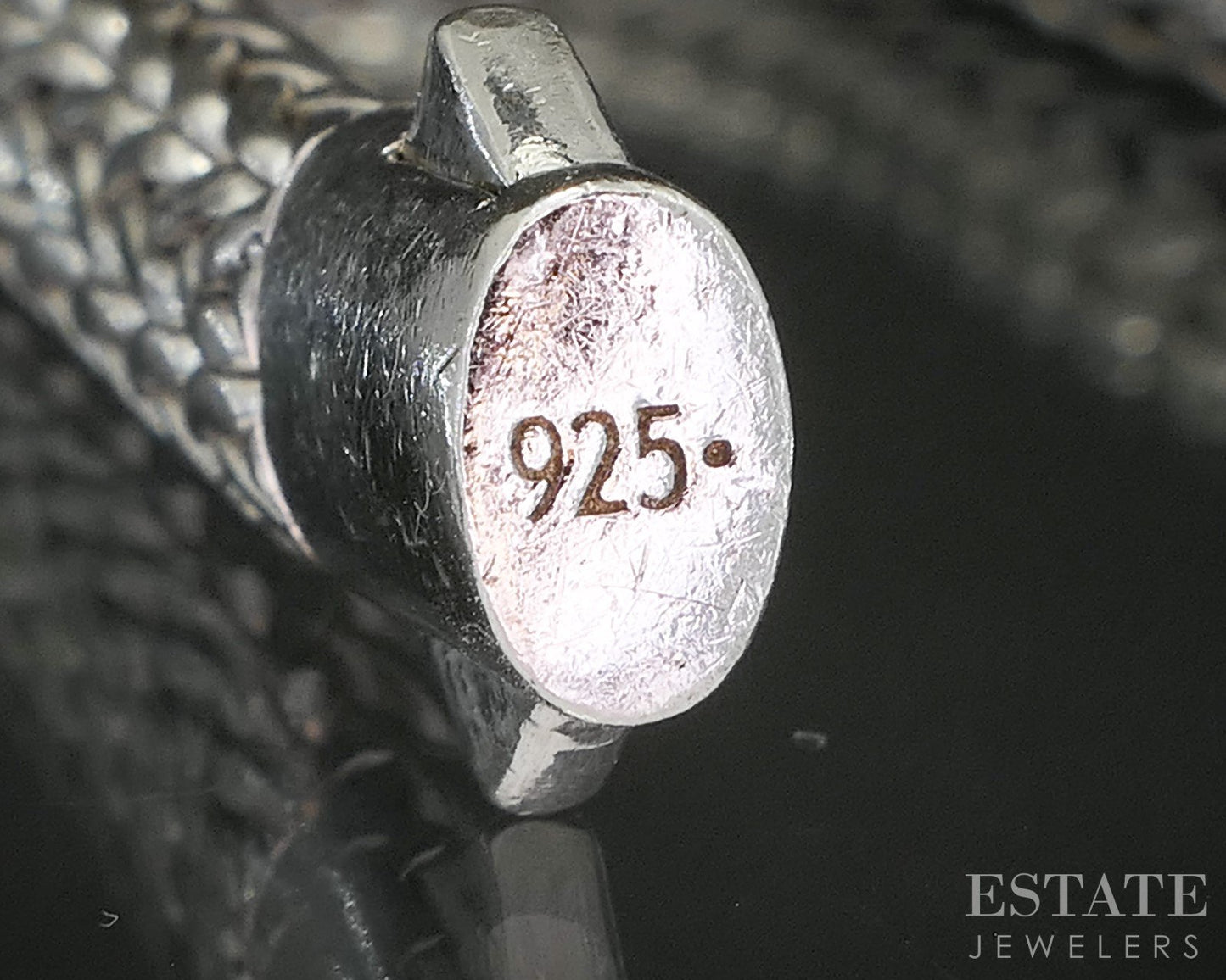 Sterling John Hardy Natural Diamond Wheat Icon Chain Bracelet 43g p16534