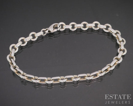 Sterling Tiffany & Co. Cable Link Chain Ladies Bracelet 11.3g 7.5"L p14966