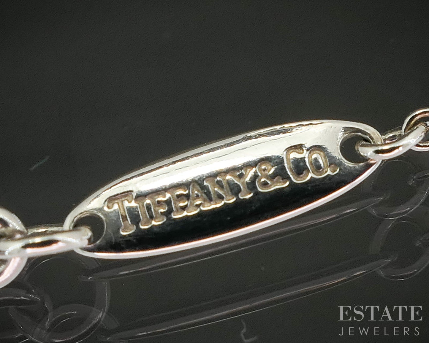 Sterling Tiffany & Co. Elsa Peretti Cable Chain Ladies Necklace 1.0g 16"L p14935