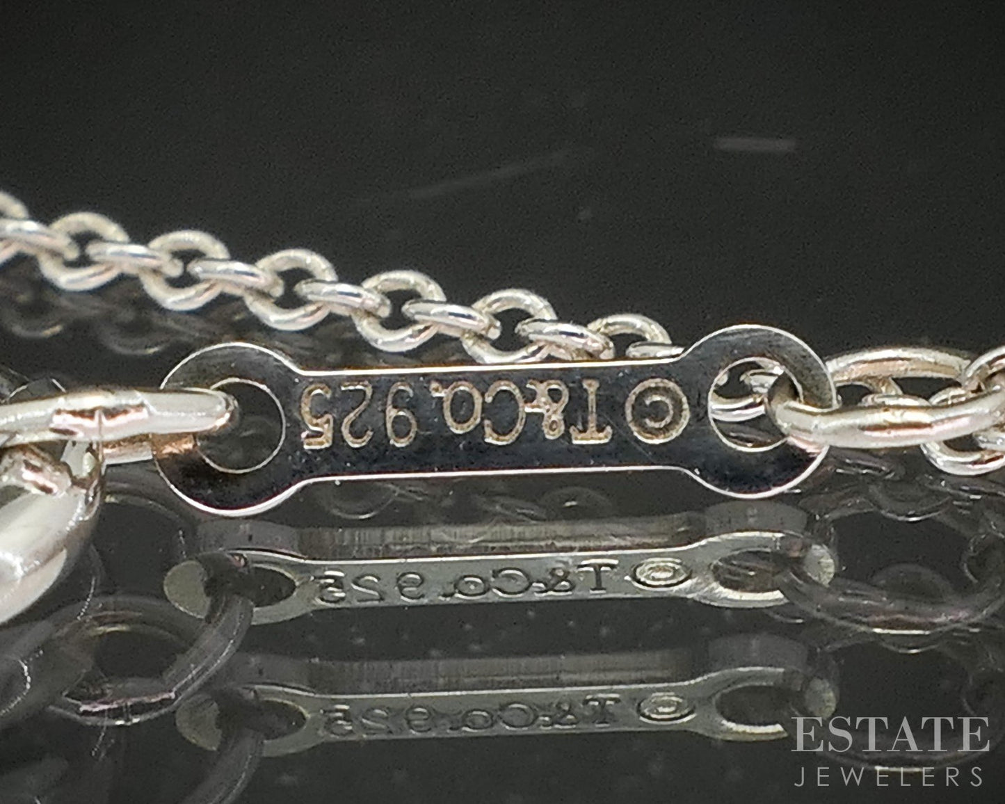 Sterling Paloma Picasso Tiffany & Co Loving Heart Necklace 2.7g 16"L p14934