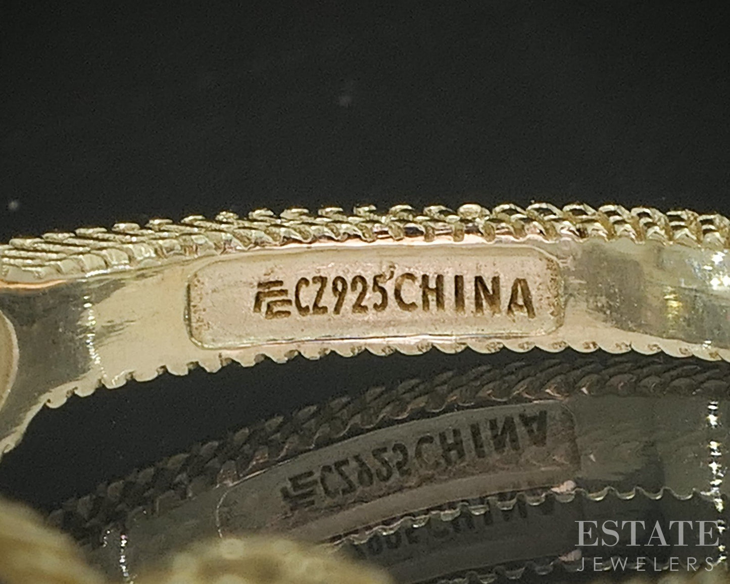 Sterling Silver Judith Ripka Round CZ Ladies Band Ring 4.2g p17278