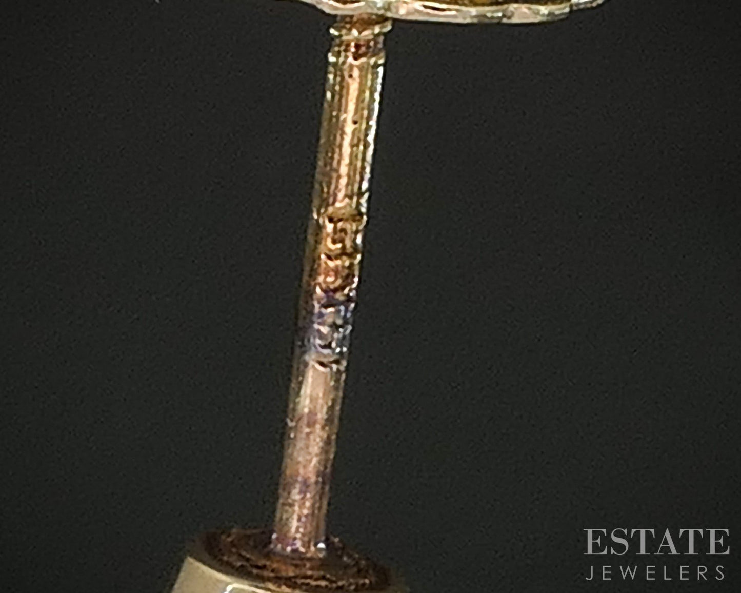 14k Yellow Gold Round Natural .30ctw Diamond Stud Earrings p17209b