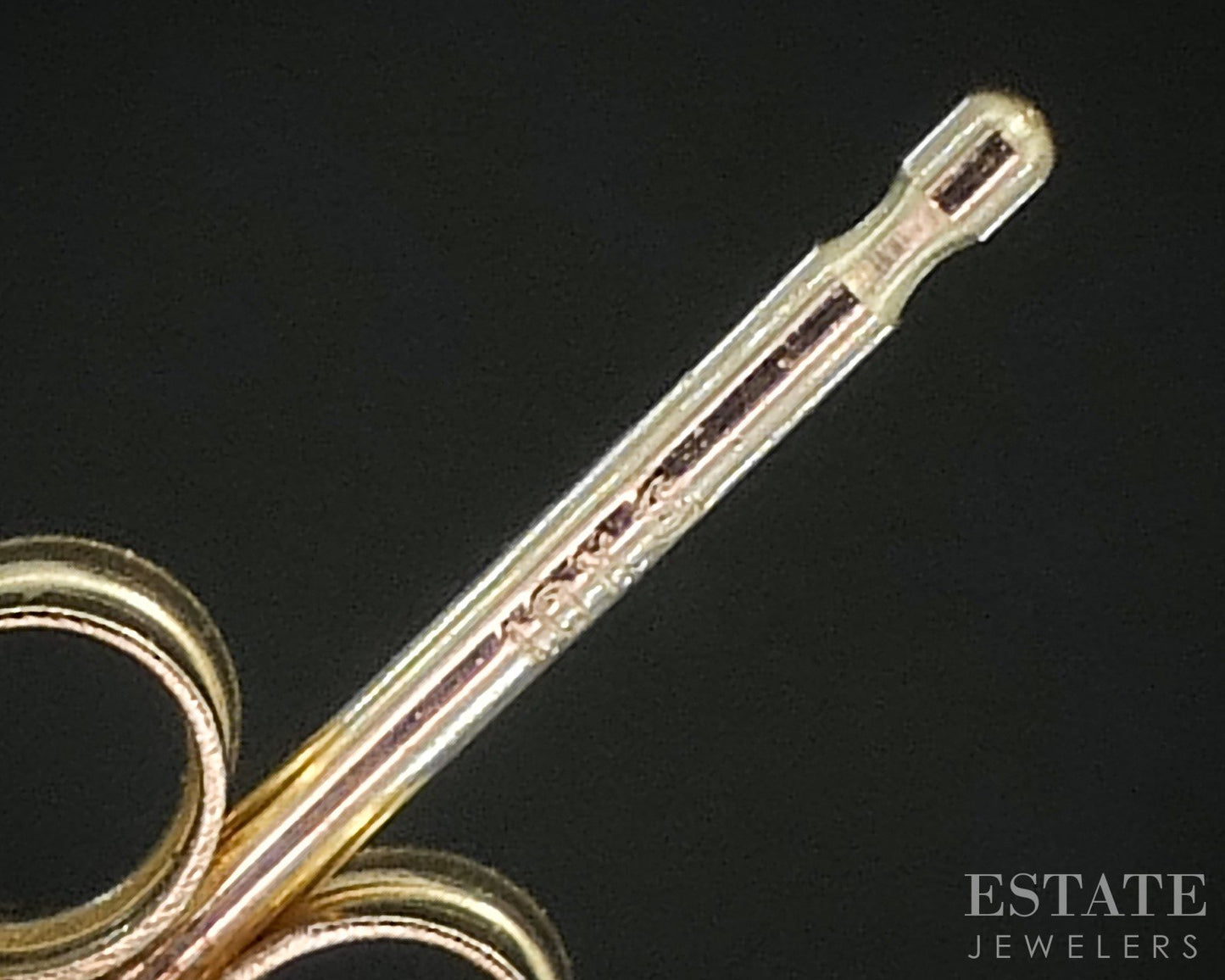 Vintage 10k Yellow Gold Natural Opal Stud Earrings 1.2g p17164