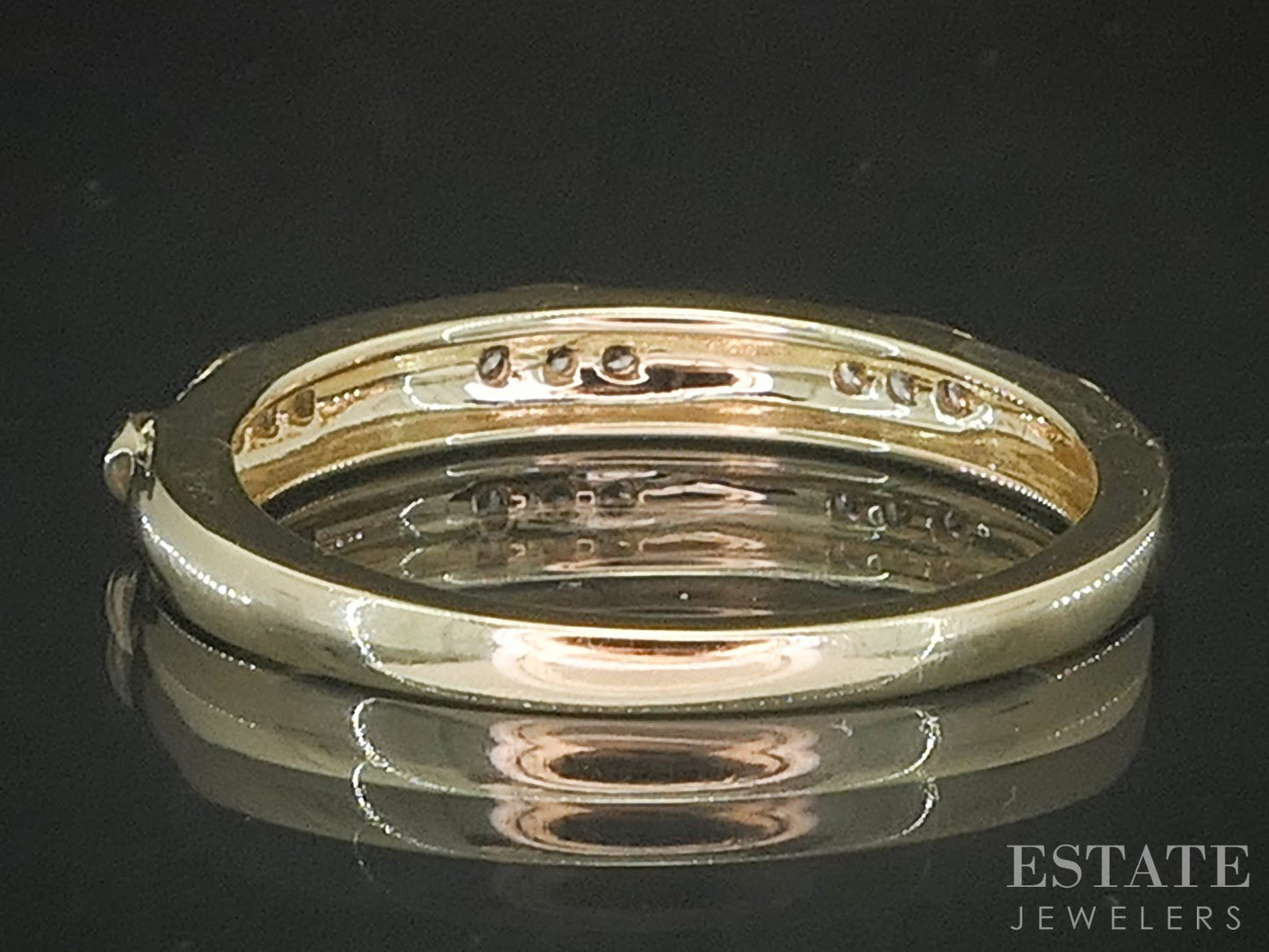 10k Yellow Gold Natural .09ctw Diamond Ladies Wedding Band 2.0g p18117b