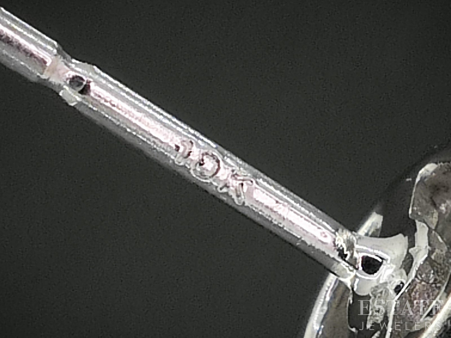 10k White Gold Round Natural .15ctw Diamond Cluster Stud Earrings 1.4g p18144b