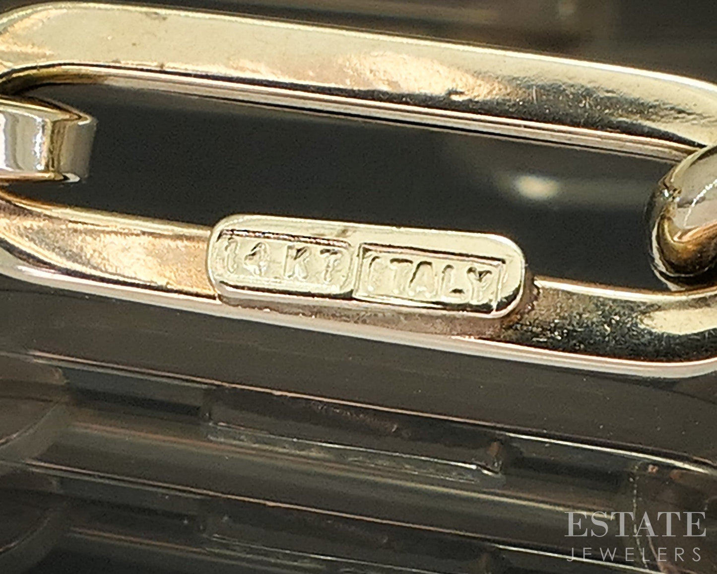 14k Yellow Gold 4.4mm Paperclip Chain Link Ladies Bracelet 2.4g 7"L p18191b