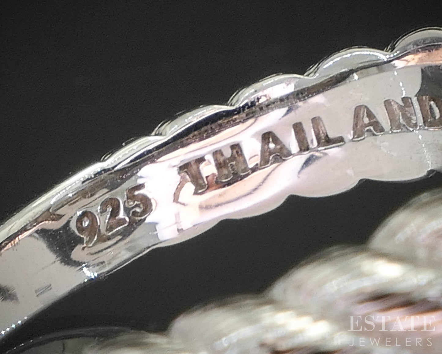 Sterling Silver Judith Ripka Gold Leaf Quartz MOP Doublet Ring 11.2g p18590