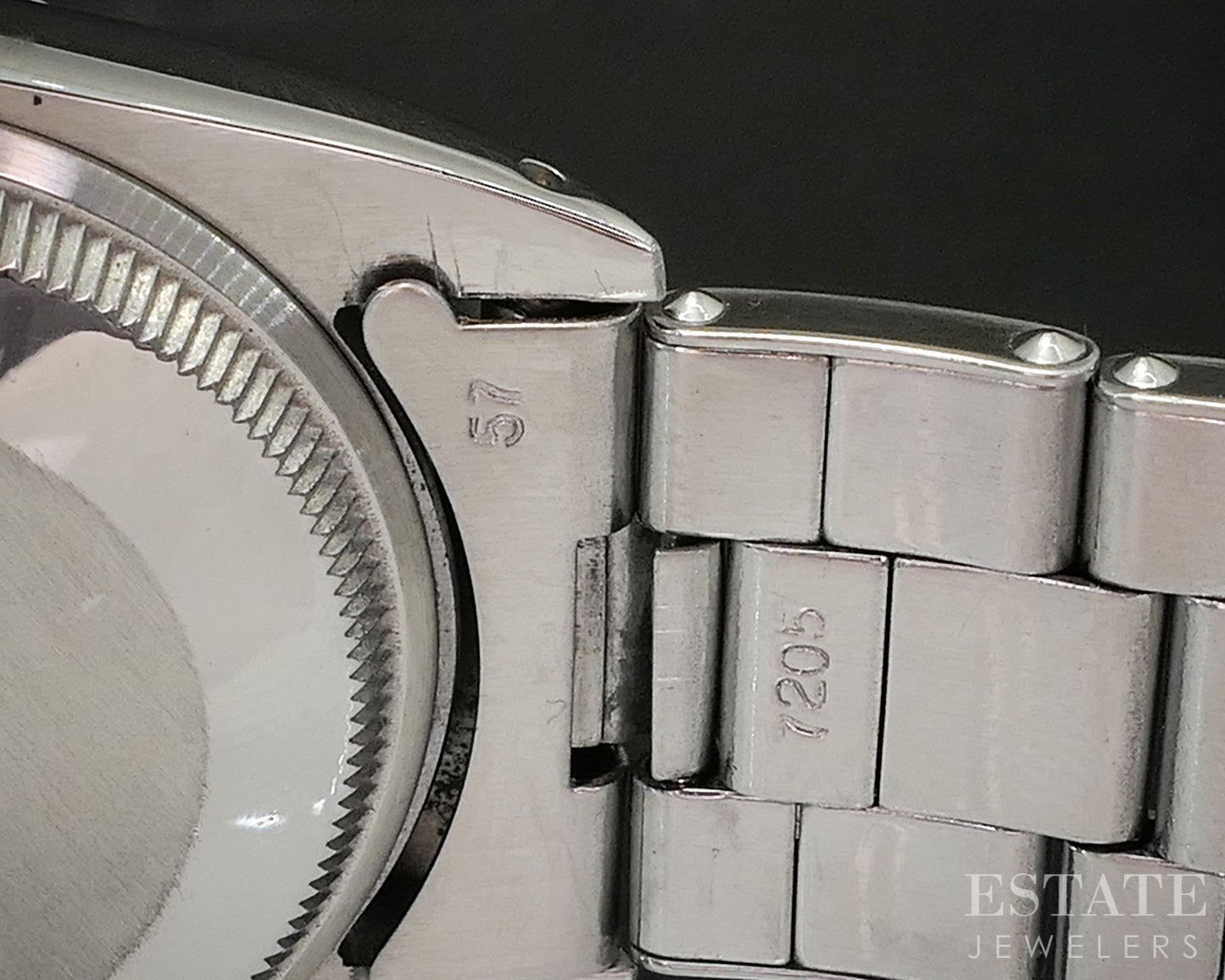 1966 Rolex Oyster Perpetual Date 1500 Rivet Bracelet Mens Watch p14931