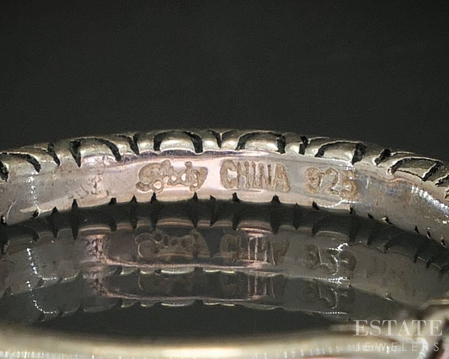 Sterling Barbara Bixby Beaded Stacking Ladies Band Ring 2.6g p18996