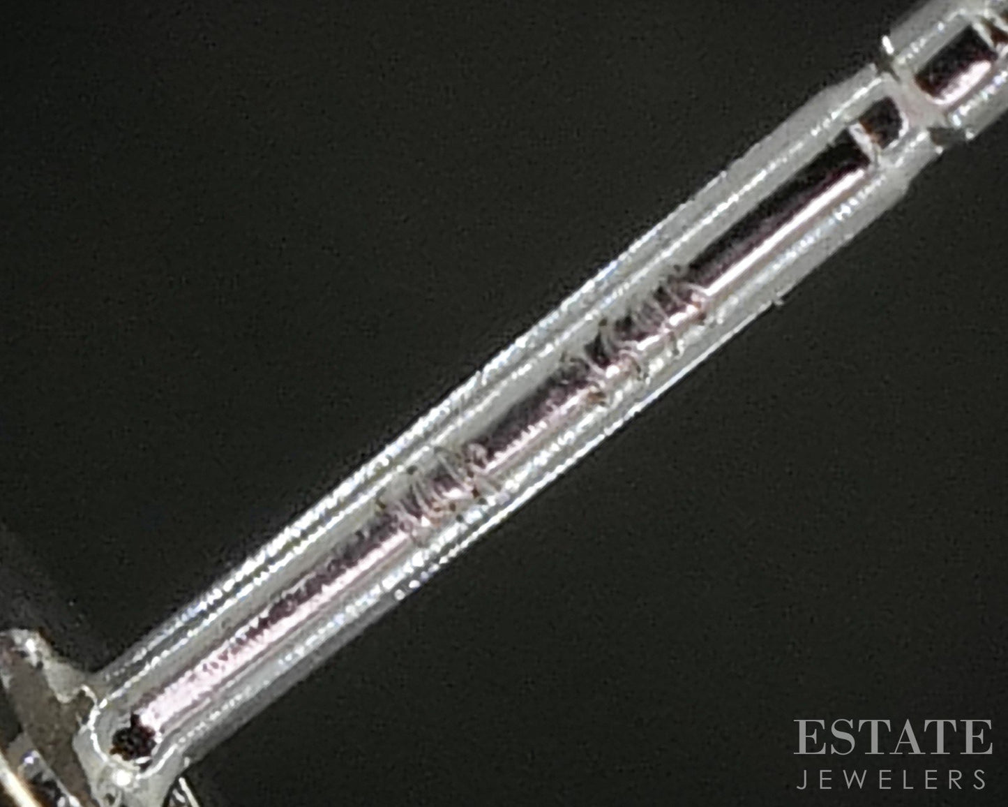 14k White Gold Round Natural .55ctw Diamond Stud Earrings p19456b