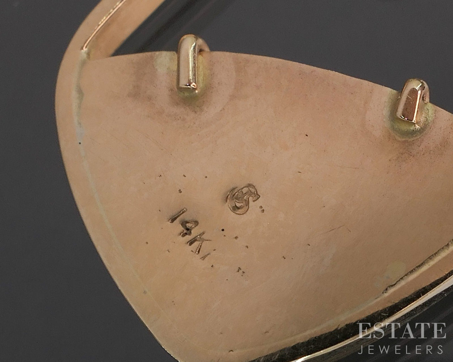 14k Yellow Gold Druzy Quartz & Diamond Custom Necklace 4.6g 18"L p15896