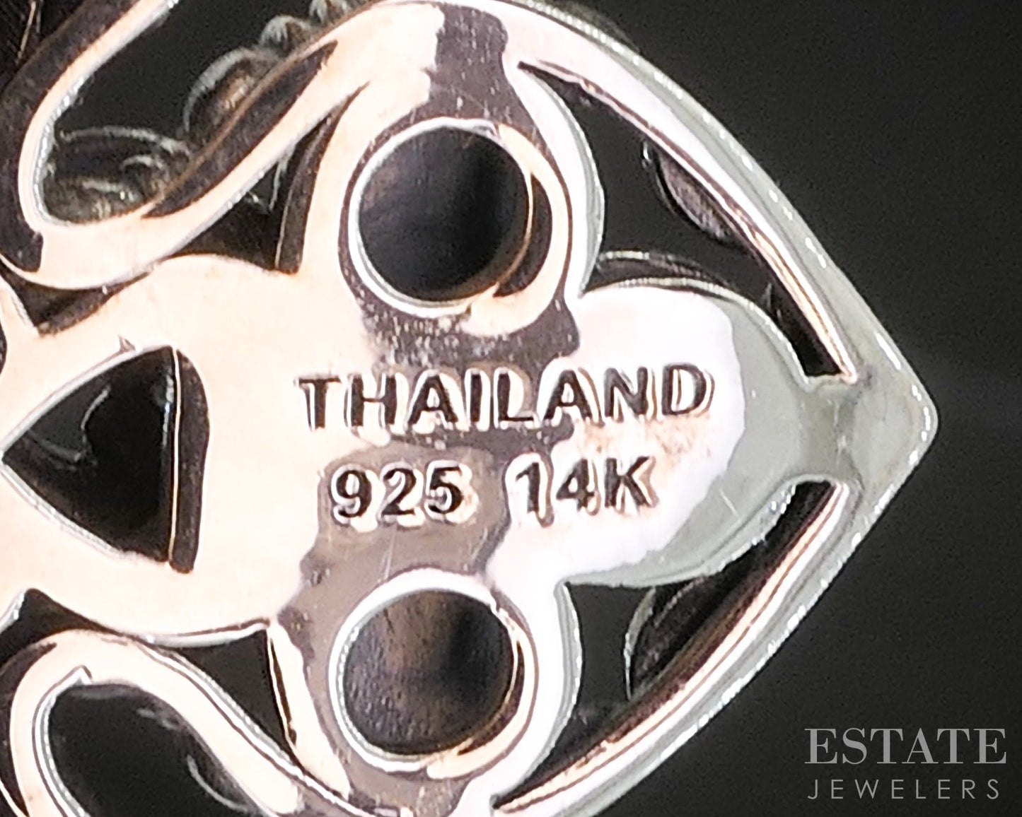 14k & Sterling Angela by John Hardy Open Maltese Cross Pendant 13.4g p19904