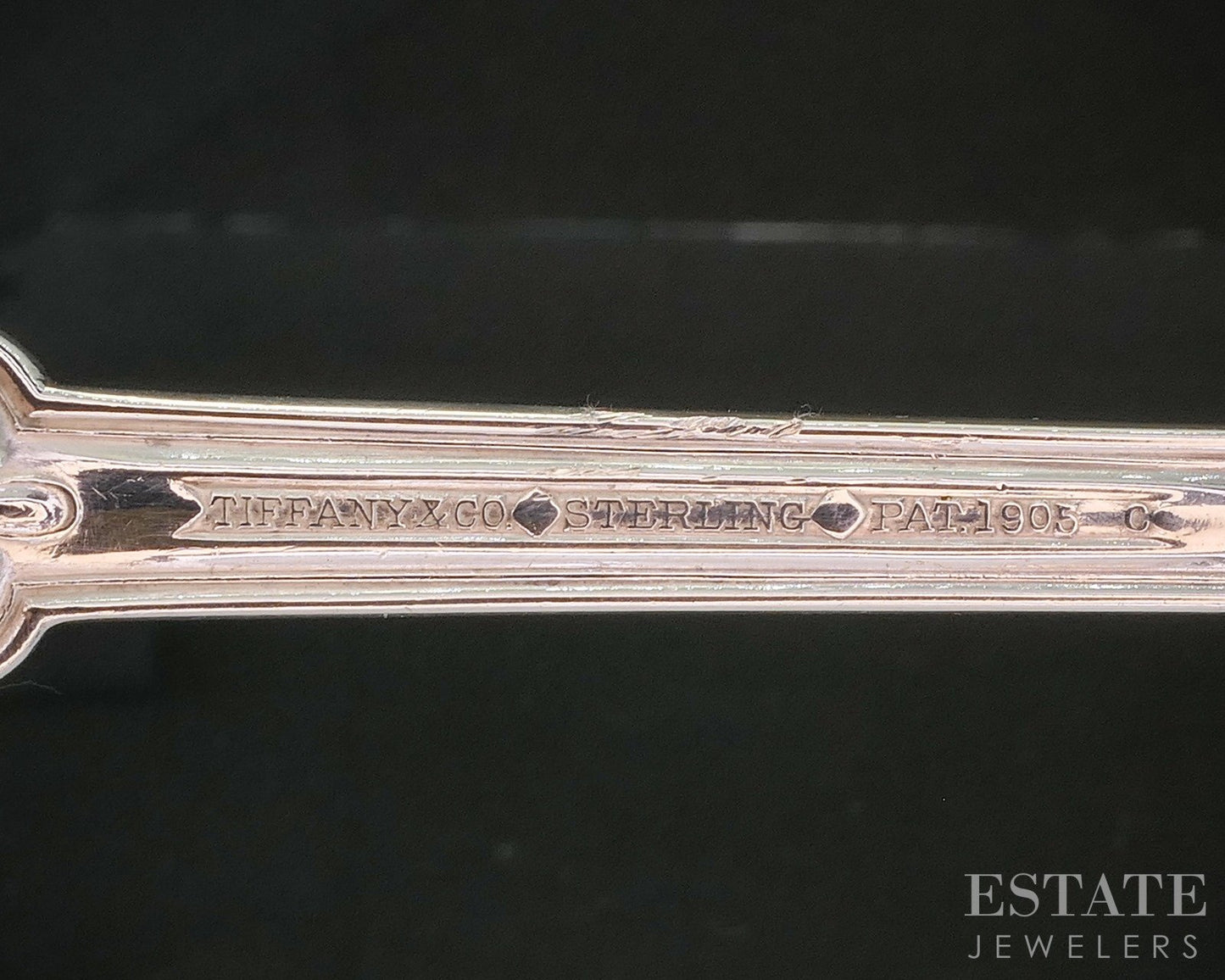 Sterling Silver Tiffany & Co. Shell and Thread 8.5" Serving Spoon 110g p19731
