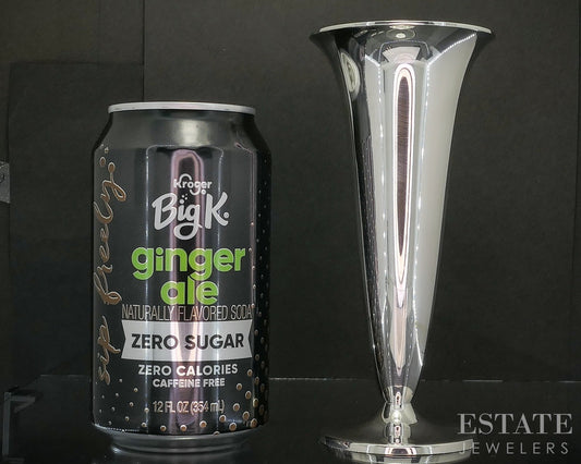 Sterling Silver Tiffany & Co Makers 23352 5" Fluted Vase 150g p19732