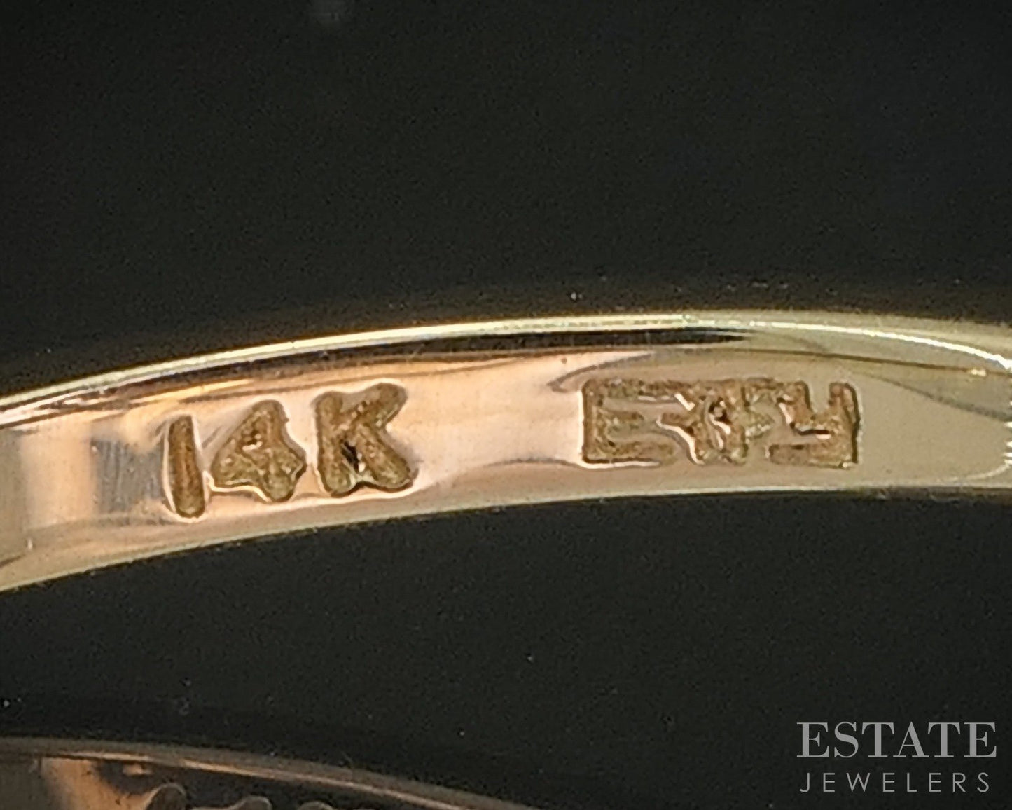 14k Yellow Gold EFFY Natural .30ctw Diamond Cluster Ladies Ring 2.9g p15752b