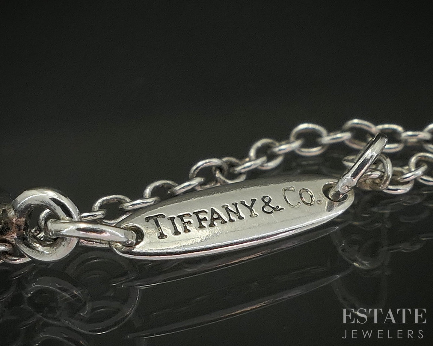 Sterling Silver Tiffany & Co. Elsa Peretti Apple Necklace 2.9g 16"L p15157