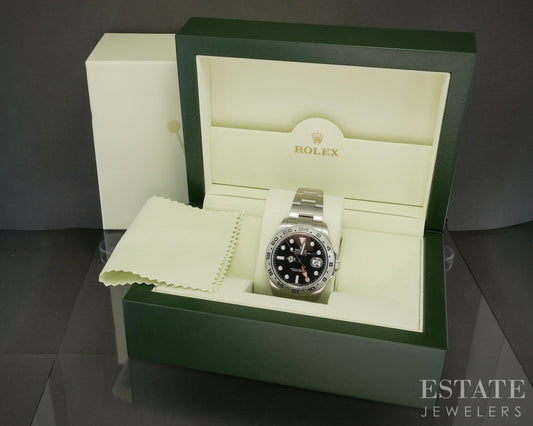 Rolex Explorer II 216570 Black Dial Stainless Oyster Bracelet Mens Watch p21869