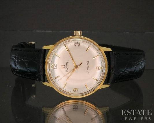 Vintage 1963 Omega Seamaster Automatic Gold Tone Cal. 552 Mens Watch p21165