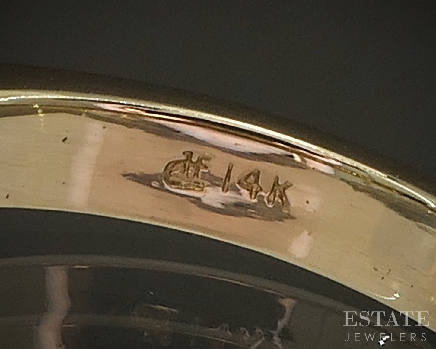 14k Yellow Gold Natural 1.15ctw Diamond Three Stone Engagement Ring 5.8g p17091b