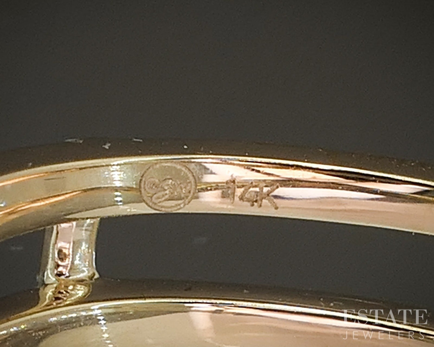 14K Yellow Gold .09ctw Natural Diamond Ring Guard Jacket p22543