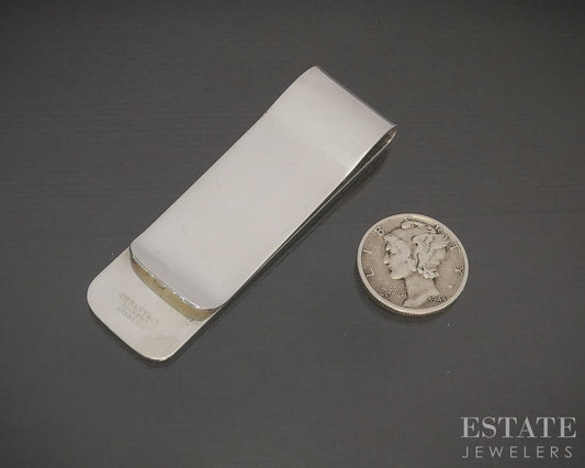 Sterling Silver Tiffany & Co. Classic Mens Money Clip 17.3g p18705