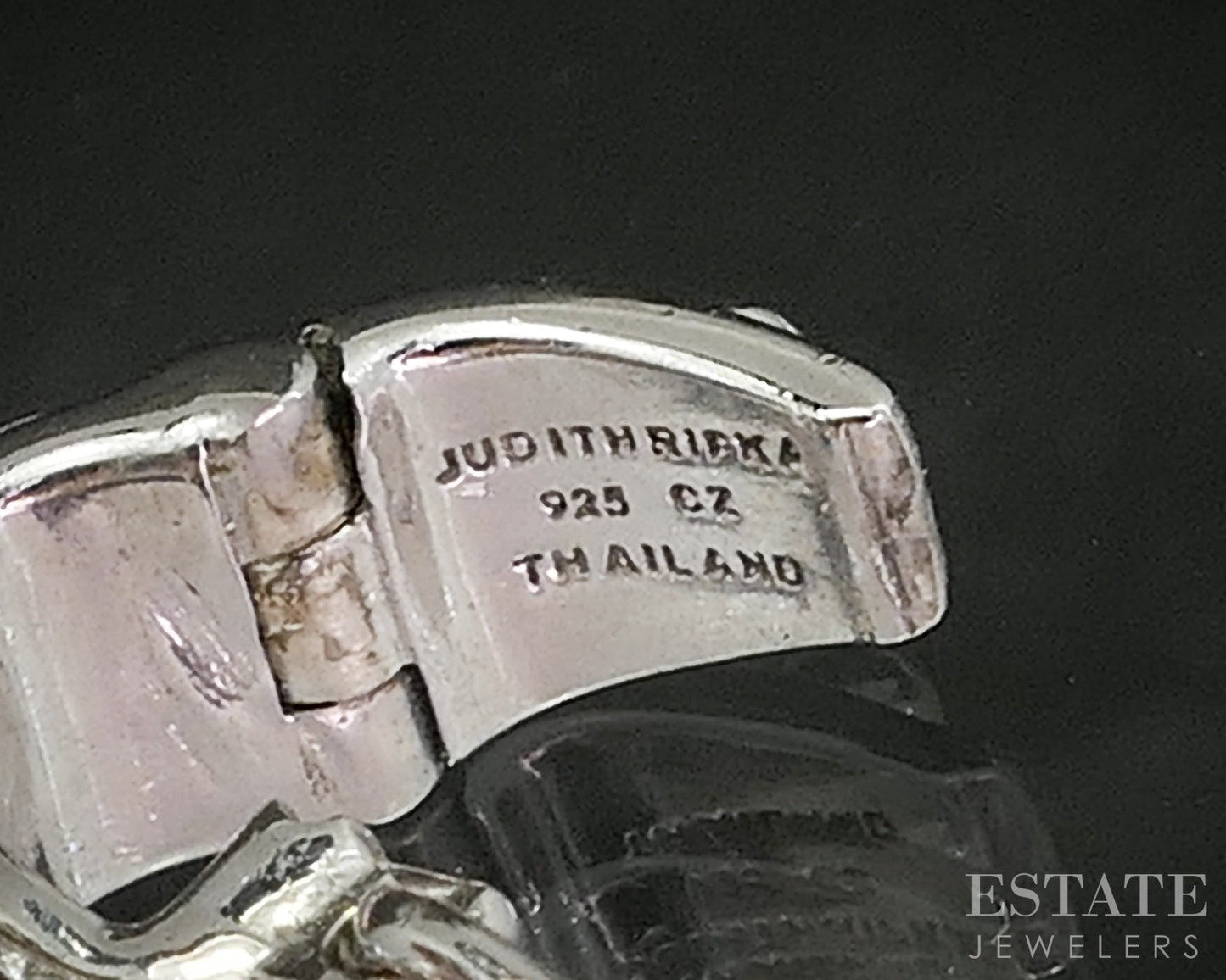 Sterling Silver Judith Ripka CZ Letter B Ladies Pendant 6.4g p22825