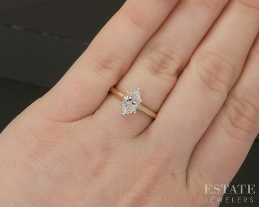 Estate Jewelers "Elizabeth" Solitaire Marquise Diamond Engagement Ring p23497