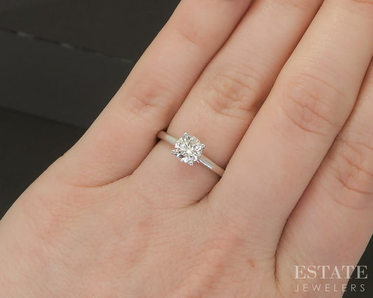 Estate Jewelers "Elizabeth" Solitaire Round Diamond Engagement Ring p23496
