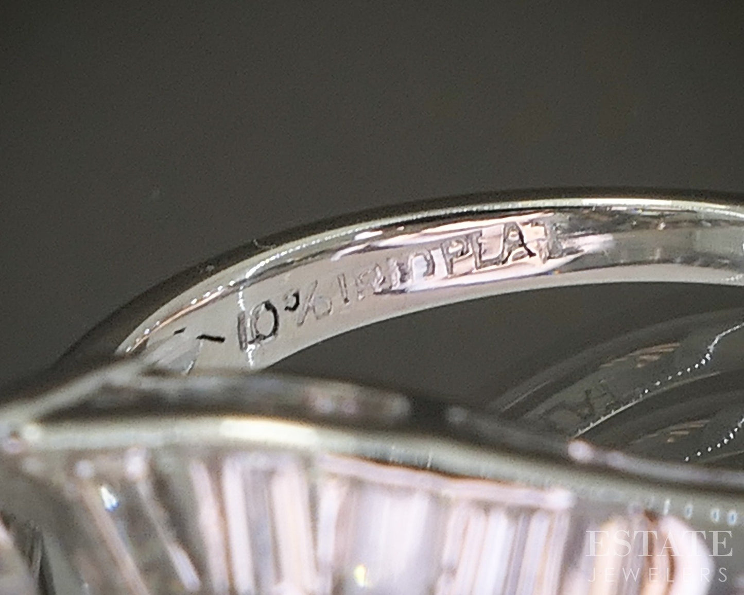 Vintage Platinum Round Natural 1.93ctw Diamond Engagement Ring 5.8g p22755