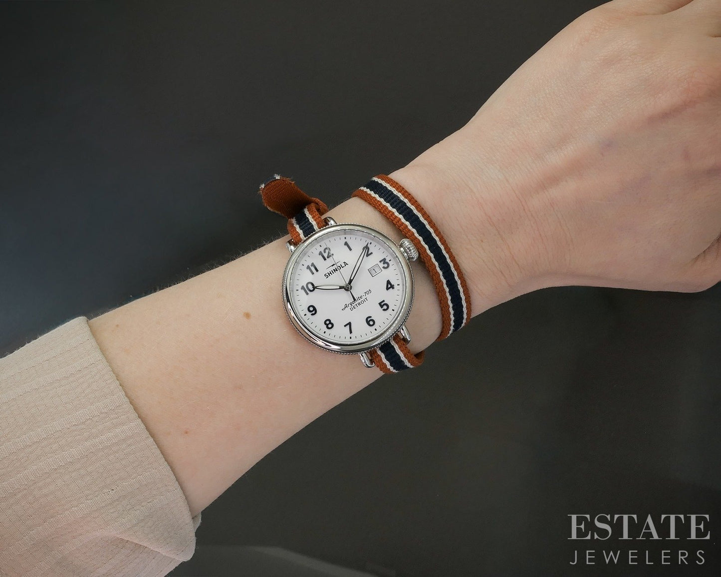Shinola Birdy 38mm Stainless Steel Double Wrap Ladies Watch p18383b