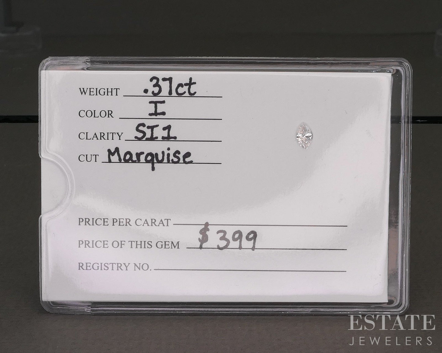Loose .37ct Marquise Cut Natural Diamond SI1/I p75170