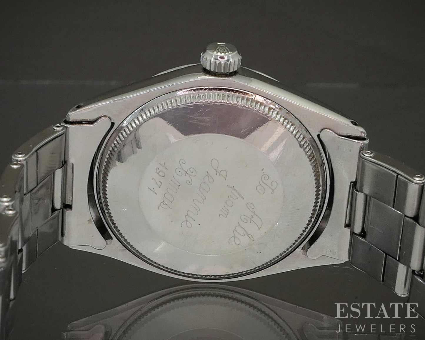 1970 Rolex Air-King 5500 Rolex Rivet Bracelet Mens Watch p21360