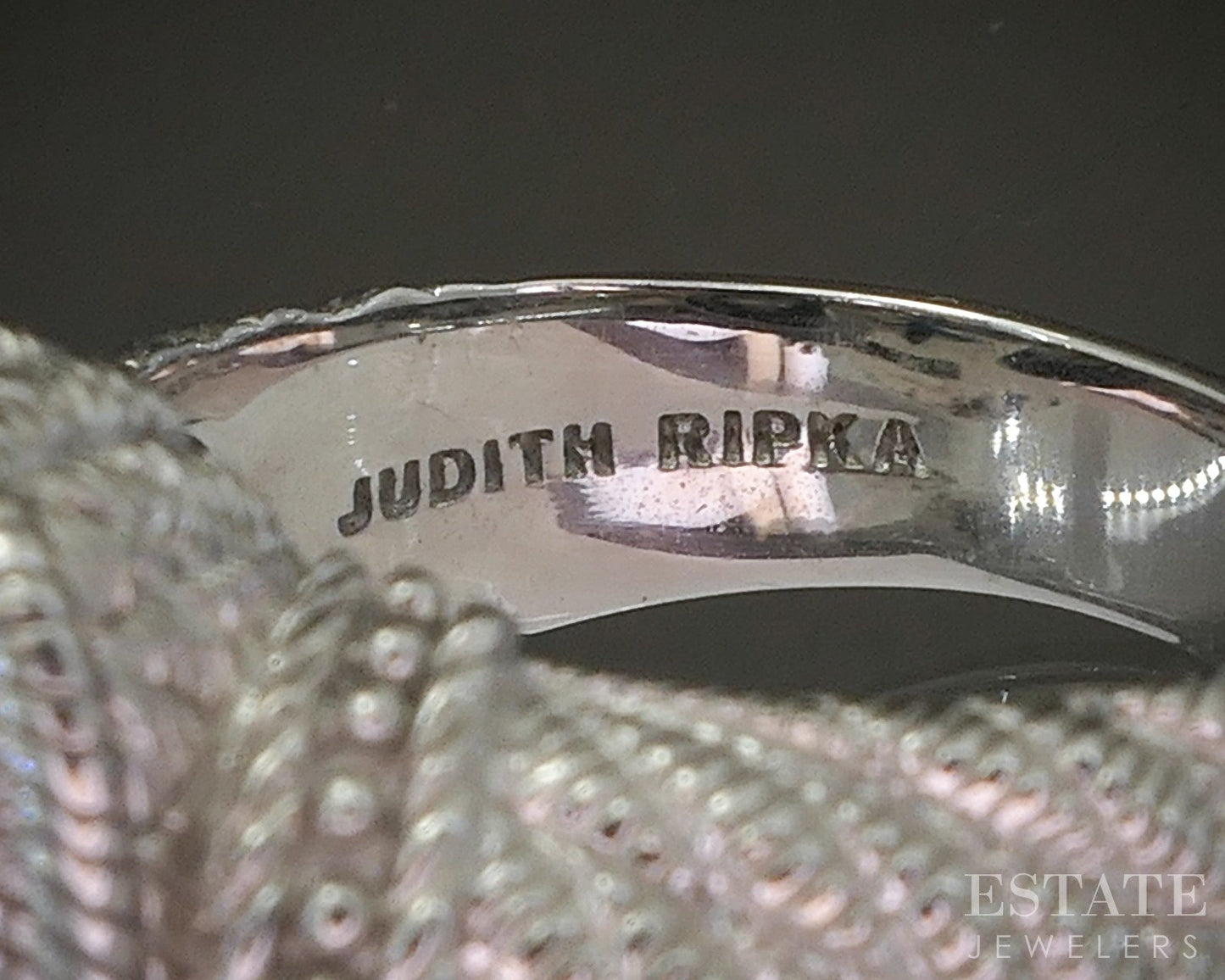 Sterling Silver Judith Ripka Sleeping Beauty Turquoise Ladies Ring 15.3g p24384