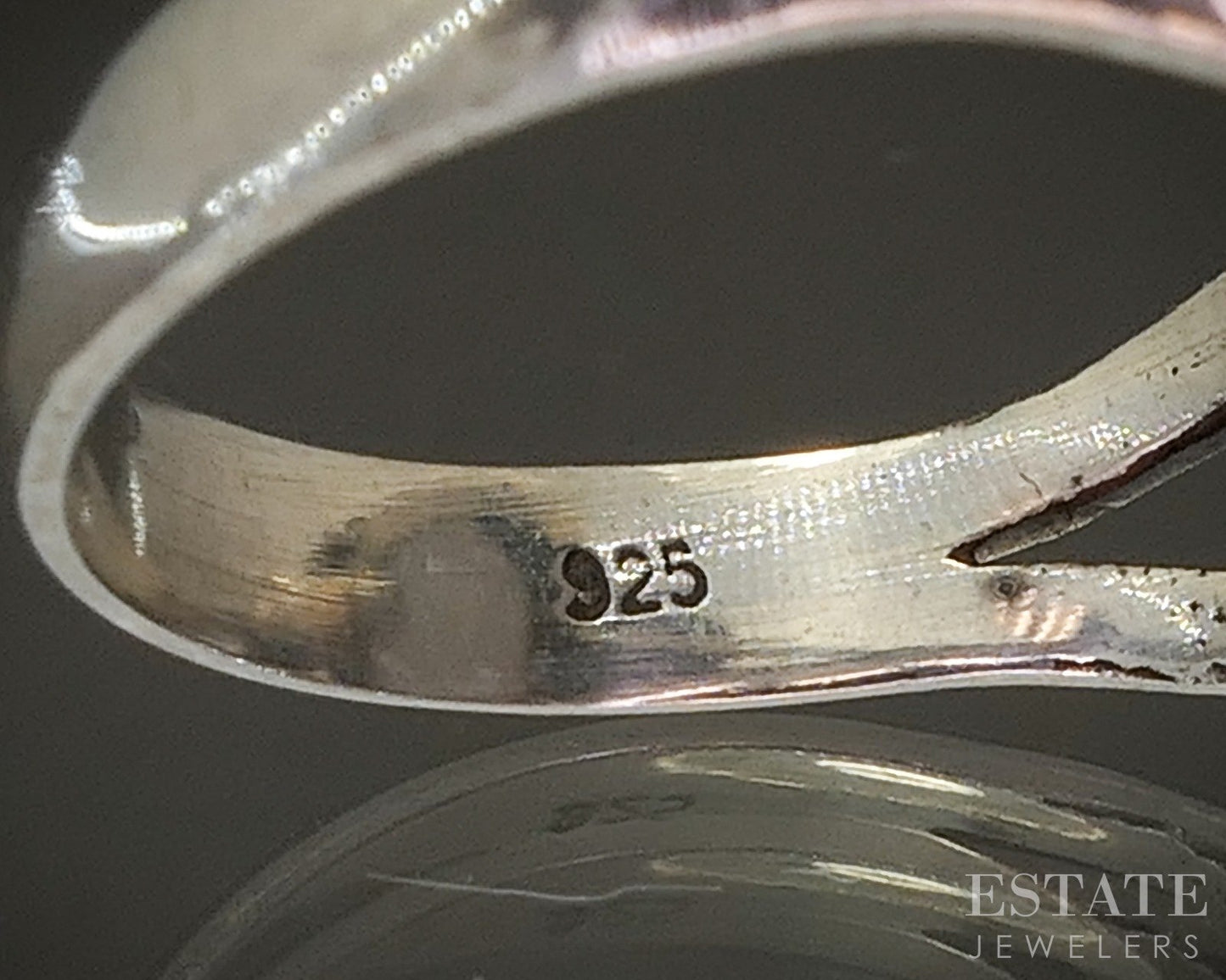 Vintage Sterling Natural Agate Navajo Ladies Ring 7.2g p20007