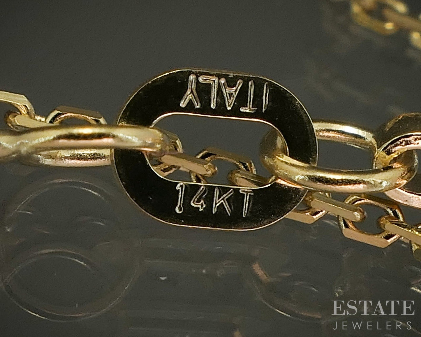 14k Yellow Gold 1.1mm Square Cable Chain Link Ladies Necklace 2.4g 18"L p24859