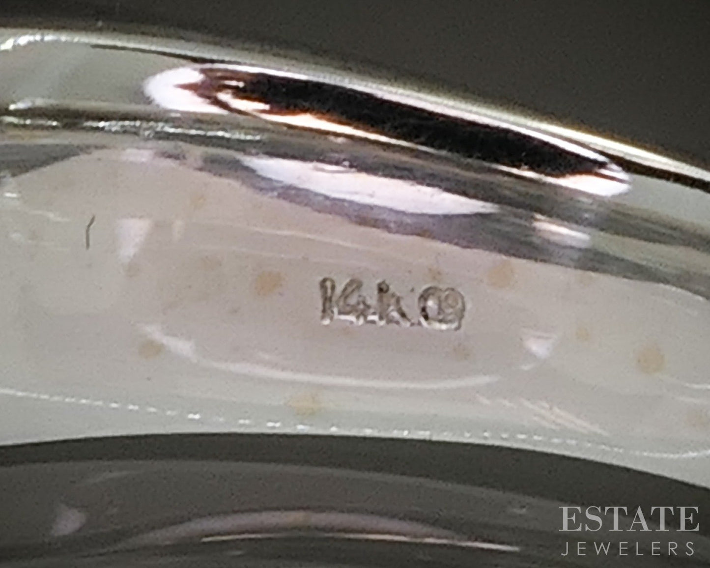 14k White Gold Princess Natural .25ct Diamond Mens Band Ring 10.4g p22422b