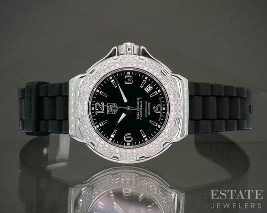 Tag Heuer Formula 1 Date Diamond WAC1214 Stainless Ladies Watch p20539