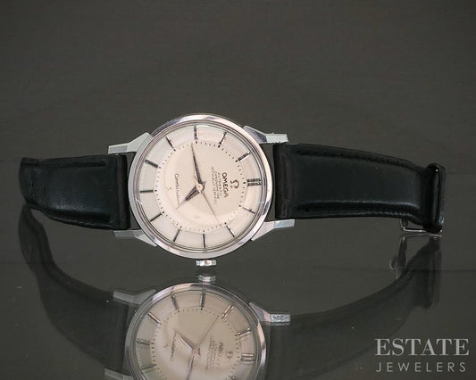 Vintage 1963 Omega Constellation Pie Pan Stainless 167.005 Mens Watch p25284