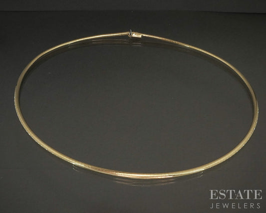 10k Yellow Gold 2.9mm Omega Chain Ladies Necklace 14.5g 16"L p23602