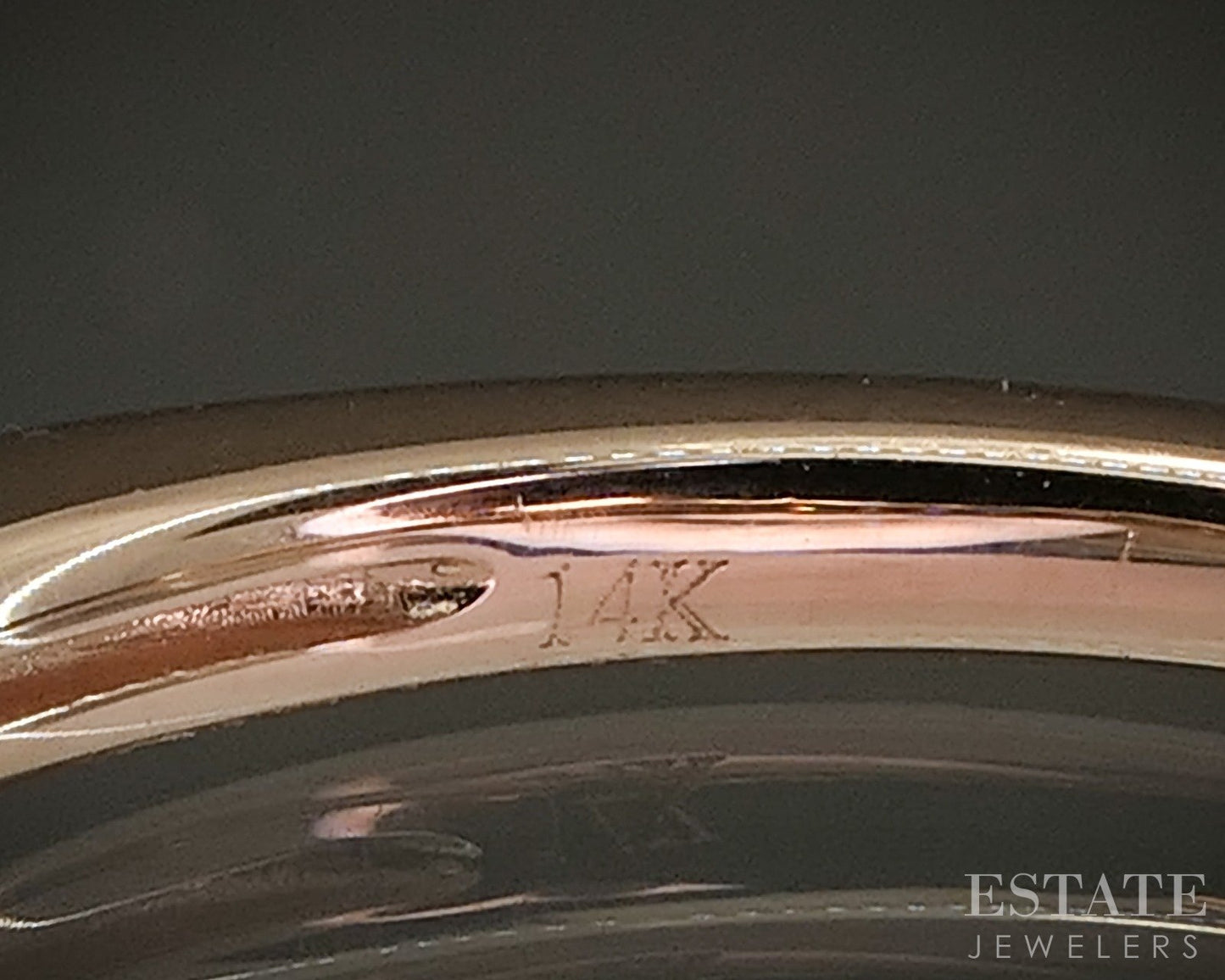 14k Rose Gold Round Natural .15ctw Diamond Ladies Wedding Band 2.3g p23041
